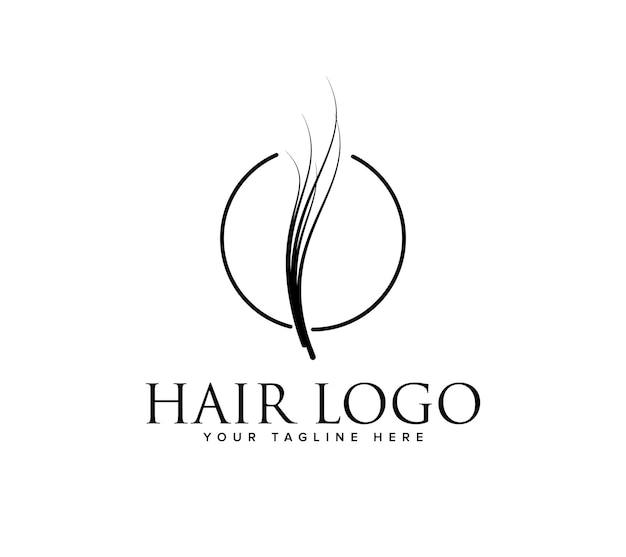 Plik wektorowy projekt logo salonu fryzjerskiego szablon ilustracji wektorowej