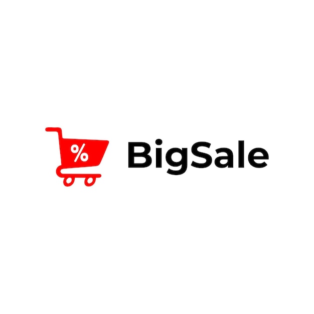 Plik wektorowy projekt logo sklepu internetowego big sale