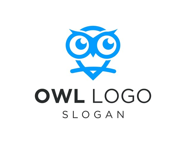 Projekt logo sowy stworzony za pomocą aplikacji Corel Draw 2018 z białym tłem