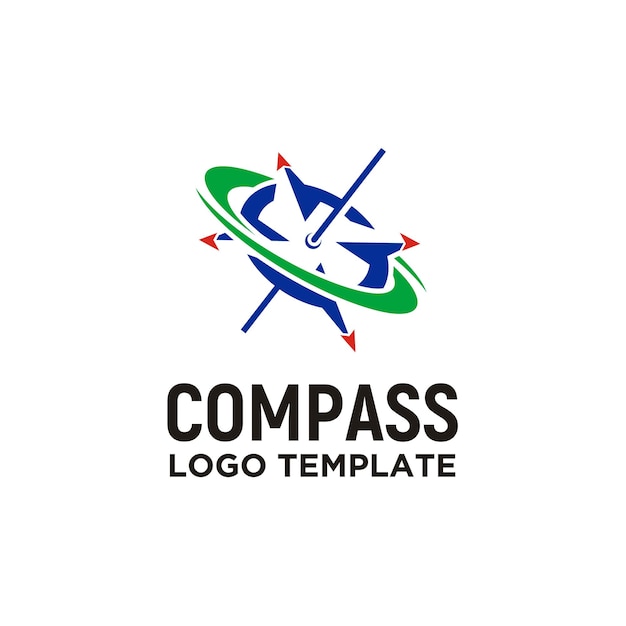 Projekt Logo Spin Compass Dla światowego Globalnego Biznesu Transportowego