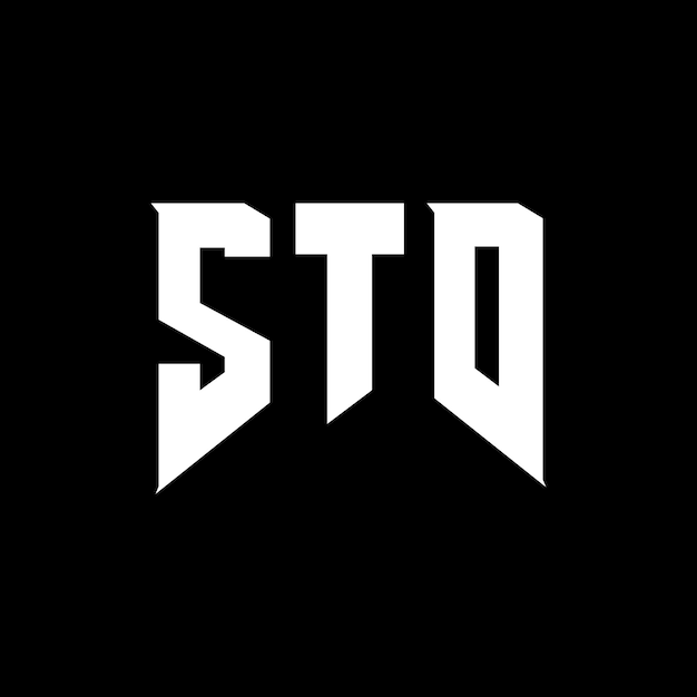 Projekt logo STD dla firmy technologicznej STD logo czarno-białe kombinacja kolorów STD logo STD wektor STD projekt STD ikona STD alfabet STD typografia logo projekt