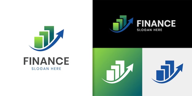 Projekt Logo Strzałki Wzrostu Dla Danych Finansowych Inwestycji Budynku Inwestycji Szablon Logo