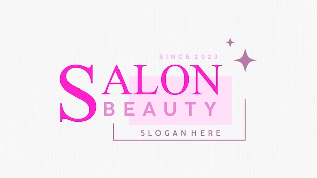 Projekt logo szablonu salonu piękności