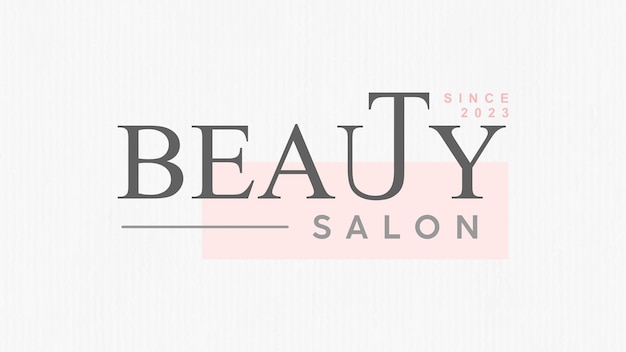 Projekt logo szablonu salonu piękności