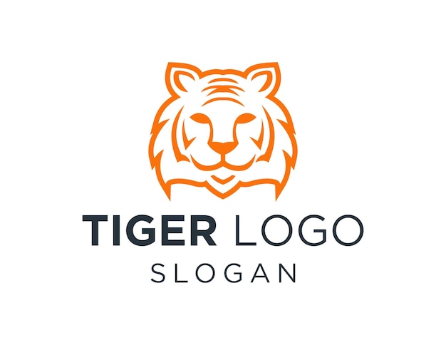 Projekt logo Tygrysa stworzony za pomocą aplikacji Corel Draw 2018 z białym tłem