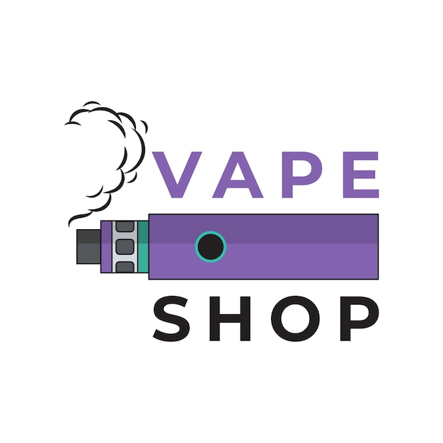 Plik wektorowy projekt logo vape dobry dla sklepu vape