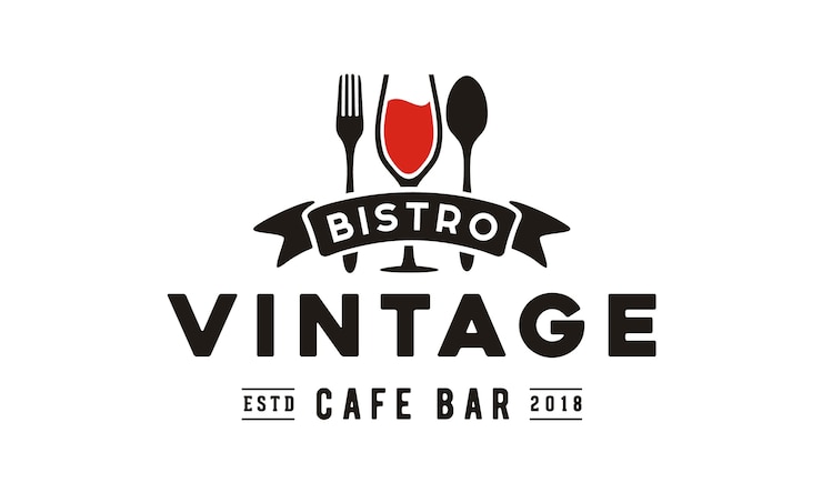 Wektor projekt logo vintage restaurant