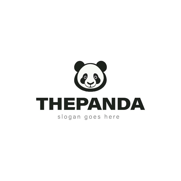 projekt logo wektor panda