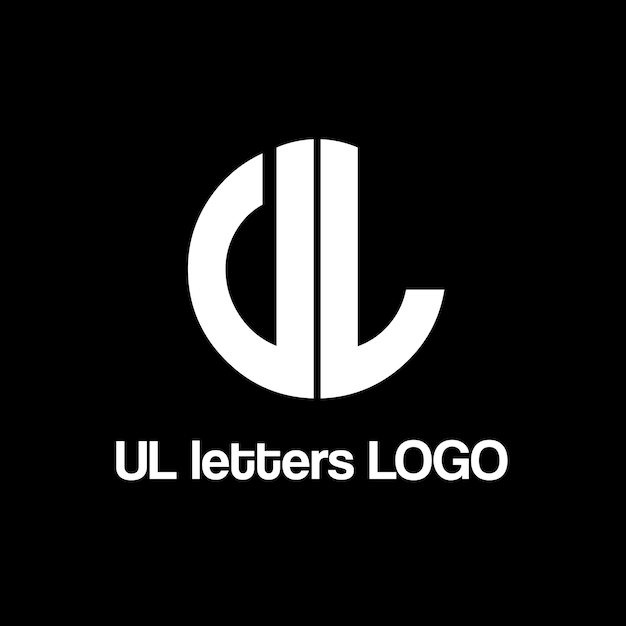 Plik wektorowy projekt logo wektorowego liter ul
