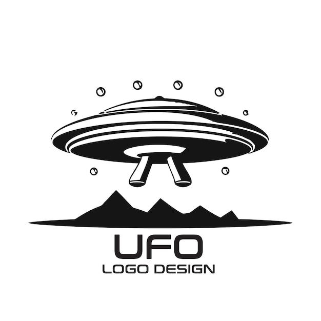 Plik wektorowy projekt logo wektorowego ufo