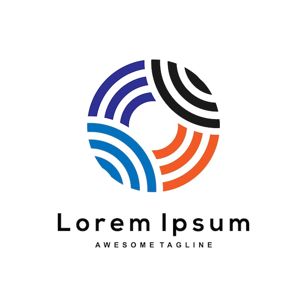 Projekt logo współczynnika litery O