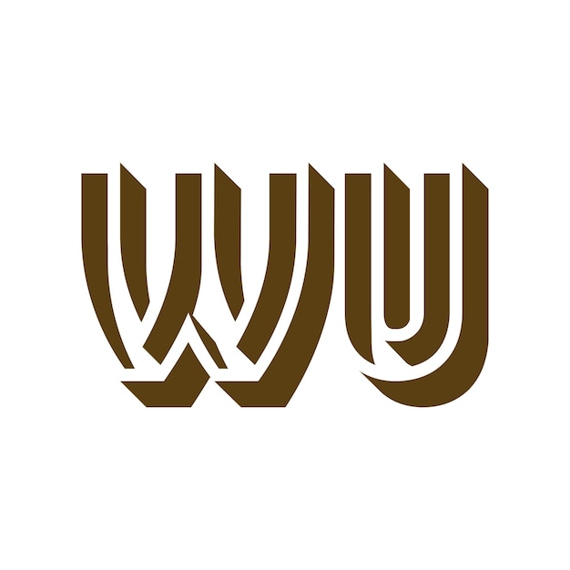 Plik wektorowy projekt logo wu