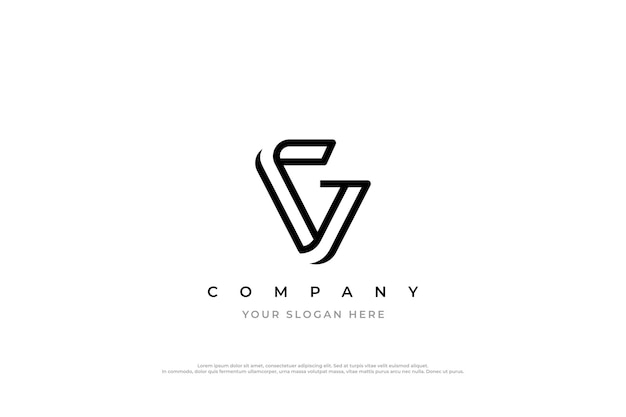 Projekt Logo Z Inicjałem Vg Lub Gv