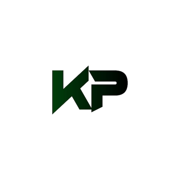 Projekt logo z literą kp