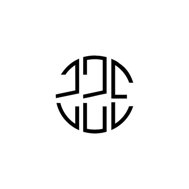 Projekt logo z monogramem okrągłym ZZE