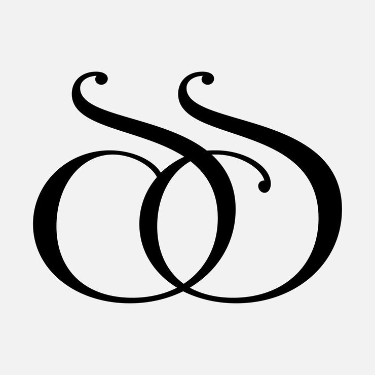 Wektor projekt logo z początkową literą ss