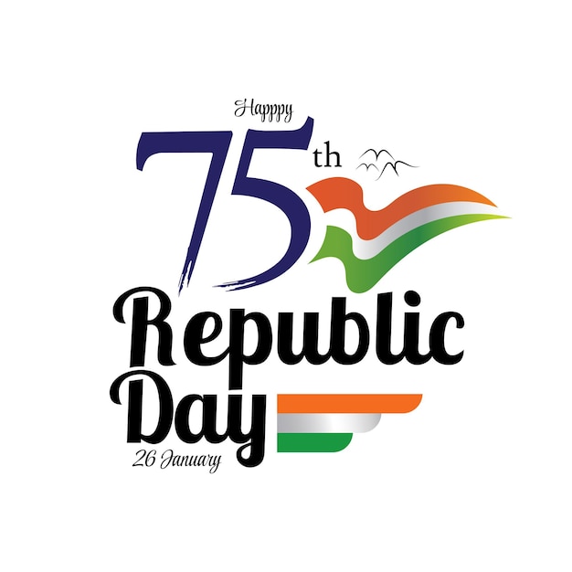 Projekt logotypu 75. dnia Republiki