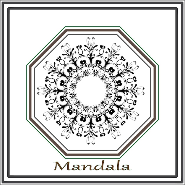 Plik wektorowy projekt mandali