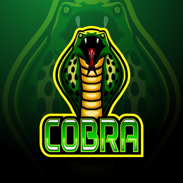 Projekt maskotki logo Cobra esport