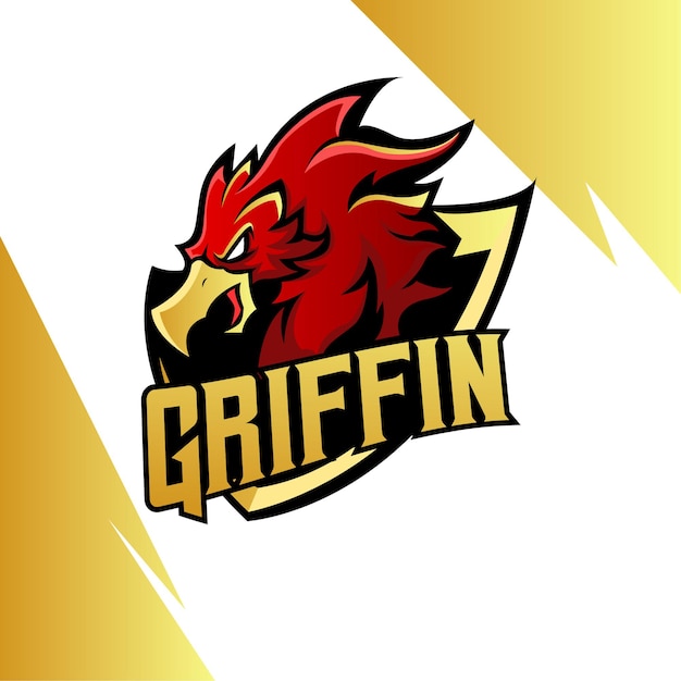 Projekt Maskotki Logo E-sportu Griffin