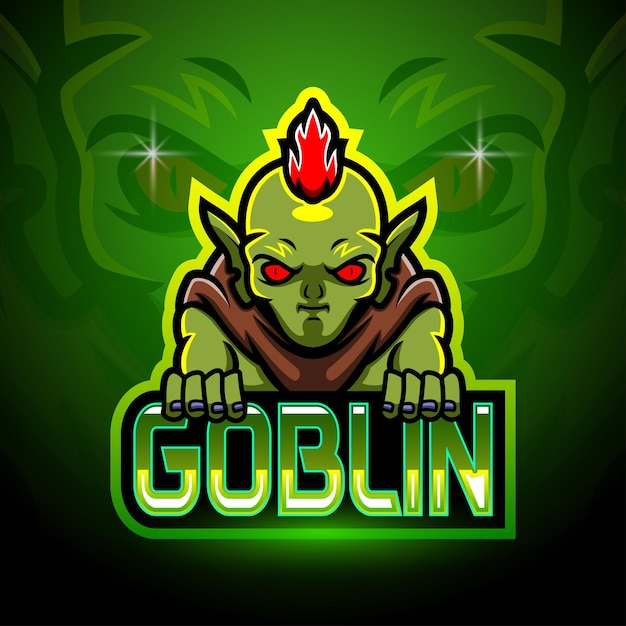 Projekt maskotki logo Goblin e-sport
