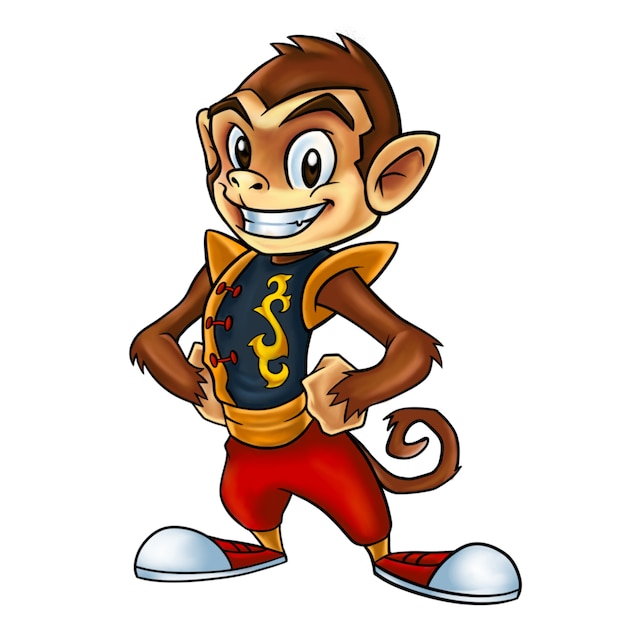 Projekt maskotki Titi Monkey