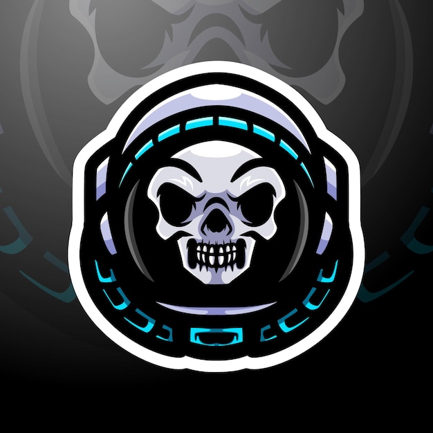 Projekt Maskotki Z Logo Esport Spaceman