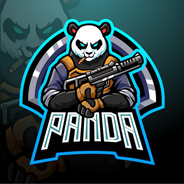 Projekt Maskotki Z Logo Panda Esport