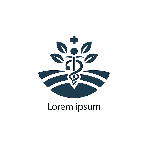 Plik wektorowy projekt medycznego logo jogi dla marki