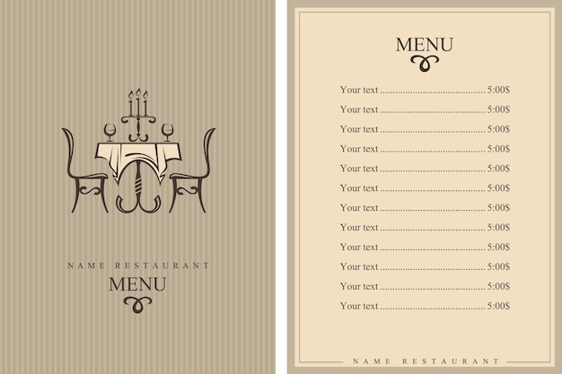 Projekt Menu Restauracji