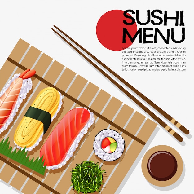 Projekt Menu Sushi Na Plakat