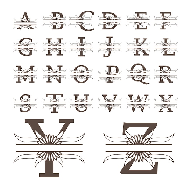 Plik wektorowy projekt monogramu litery alfabetu
