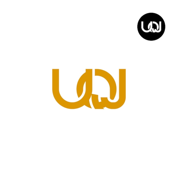 Plik wektorowy projekt monogramu litery logo uqj