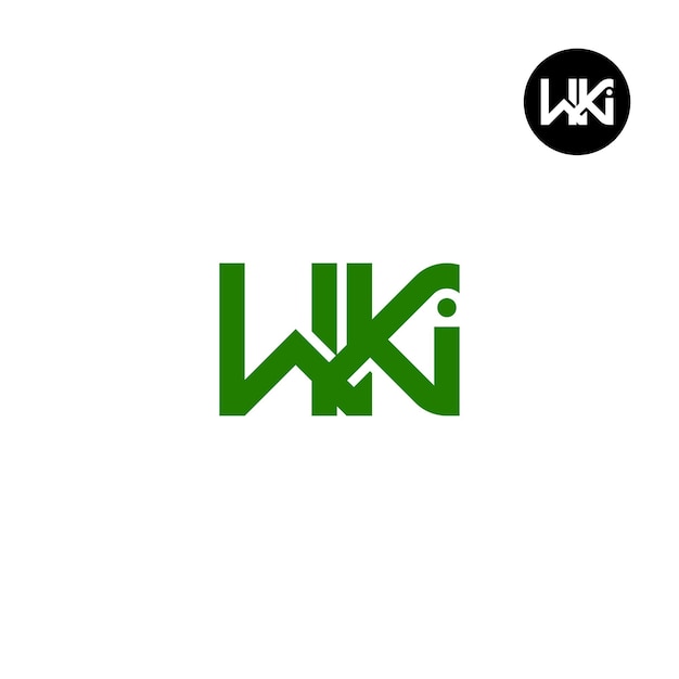 Plik wektorowy projekt monogramu litery logo wki