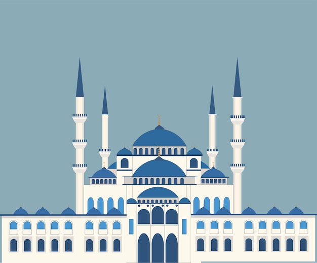Projekt niebieskiego meczetu Architektoniczny punkt orientacyjny Sztuka