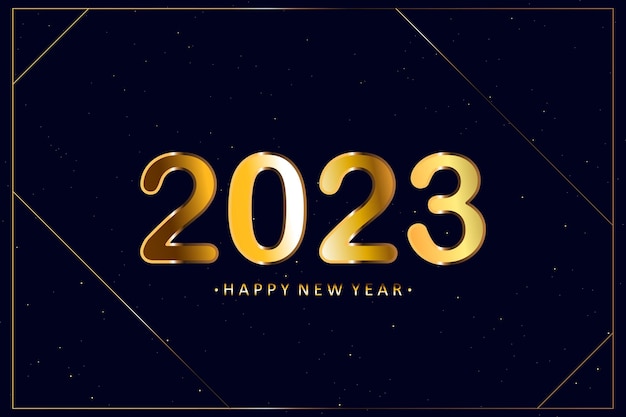 projekt nowego roku 2023 z tekstem gradientu 2023