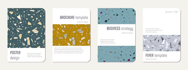 Projekt okładki notebooka Terrazzo abstract