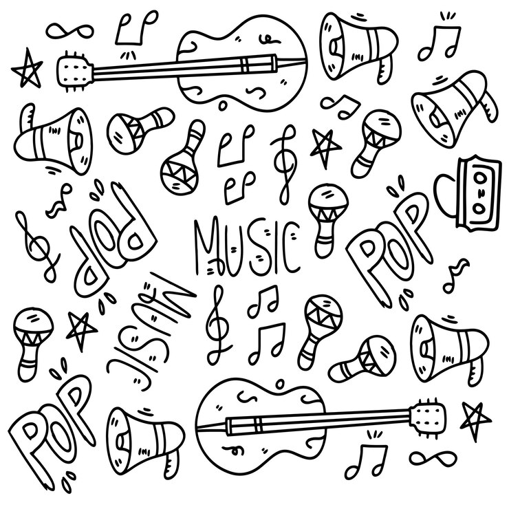 Projekt pakietu muzycznego wektorowego