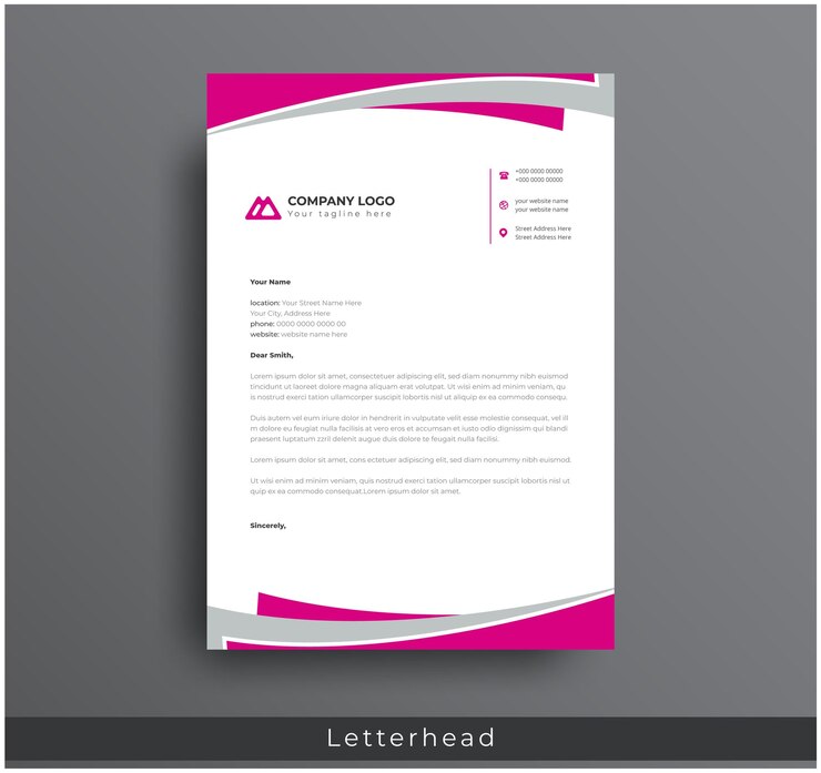 Projekt papieru firmowego profesjonalna nowoczesna firma kreatywna firma czysty szablon projektu papieru firmowego A4
