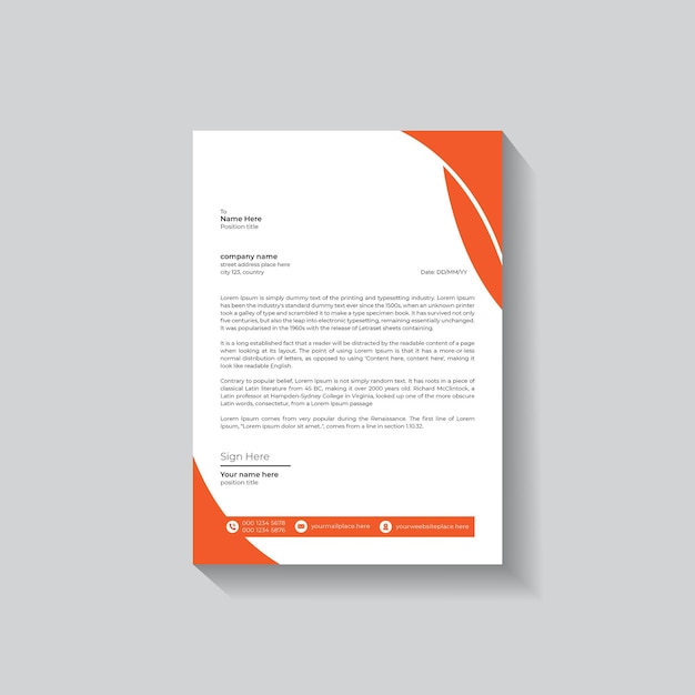 Projekt papieru firmowego