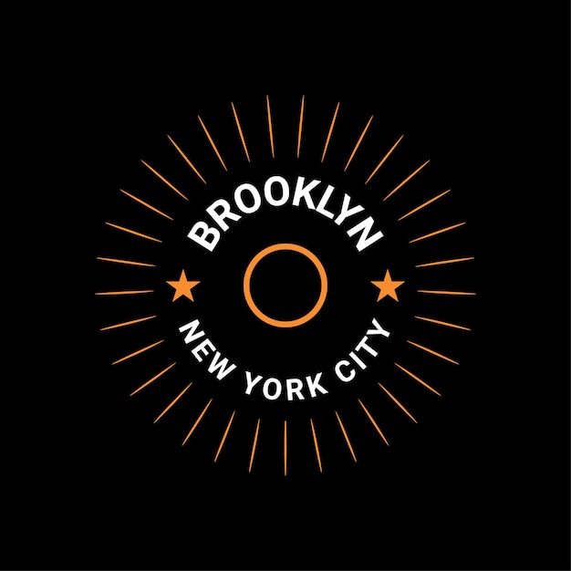 Projekt Pisania Brooklyn, Odpowiedni Do Sitodruku Na Koszulkach, Ubraniach, Kurtkach I Innych