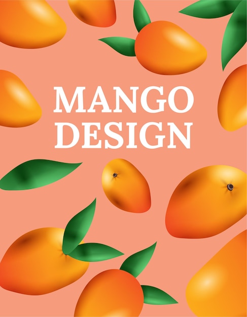 Projekt plakatów mango