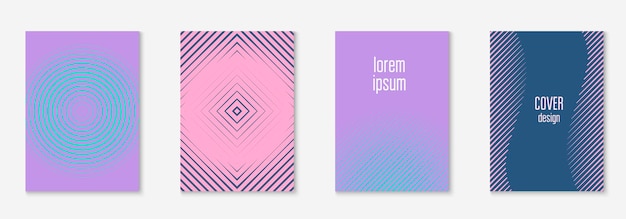 Plik wektorowy projekt plakatu nowoczesny z minimalistycznymi geometrycznymi liniami i kształtami