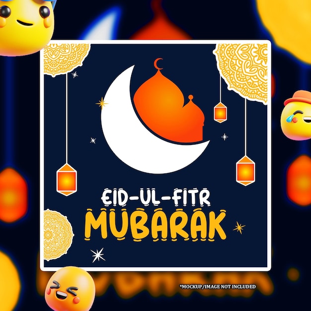 Projekt Poczty Z Pozdrowieniami Eid Z Odważną Sztuką Mandali Szablon Projektu Wektorowego Eps