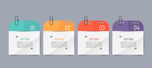 Projekt pola tekstowego z infografiką dokumentów informacyjnych