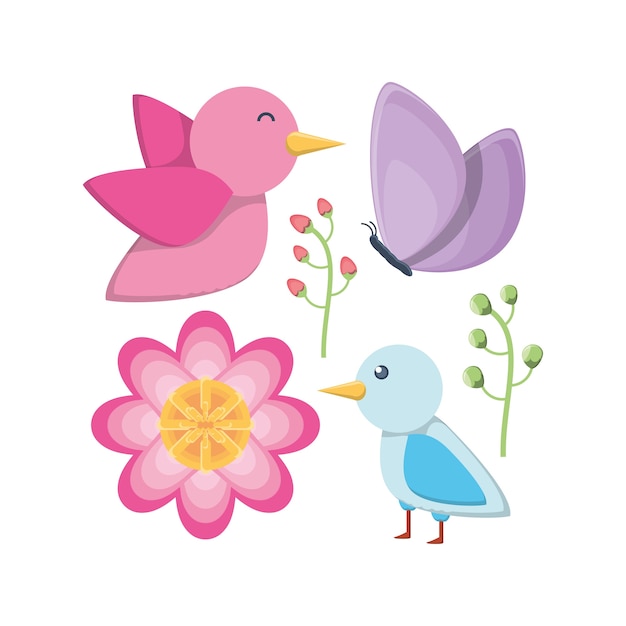 Projekt Ptaków I Kwiatów
