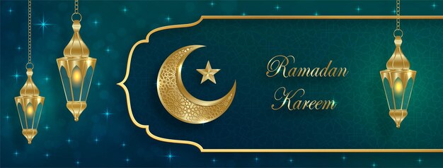 Projekt Ramadan Kareem Na Islamskim Tle Ze Złotym Wzorem Na Tle W Kolorze Papieru (tłumaczenie: Ramadan Kareem)