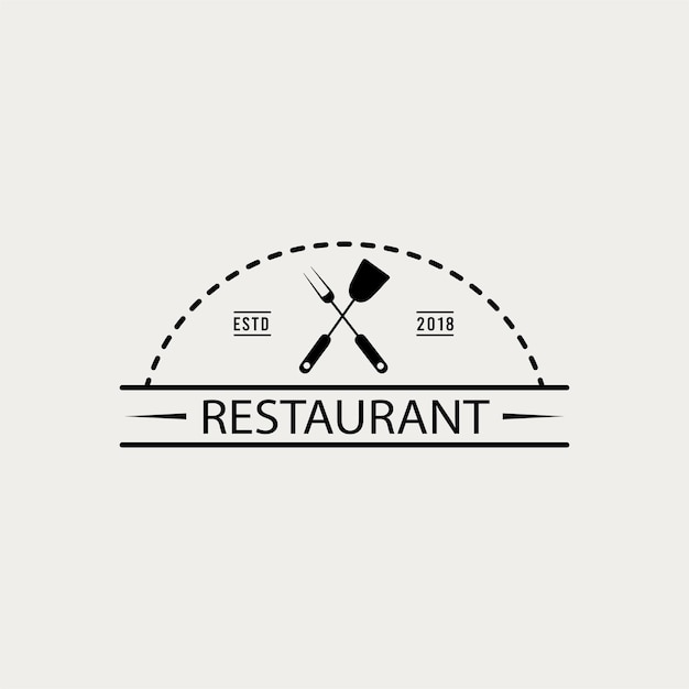 Projekt Retro Vintage Logo Restauracji