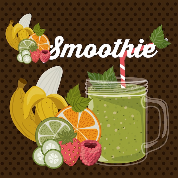 Plik wektorowy projekt smoothie