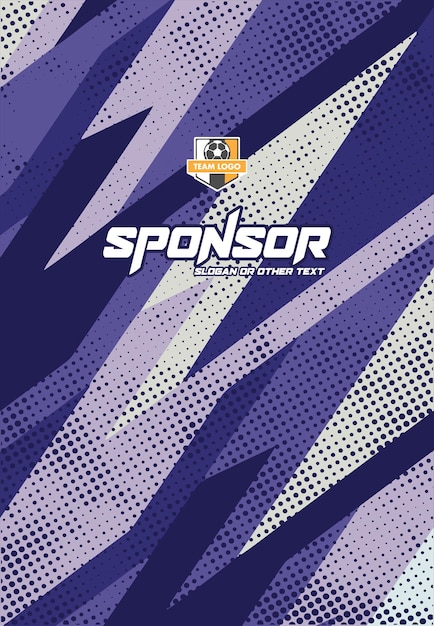 Projekt sportowego wzoru koszulki gotowy do drukowania do sublimacji
